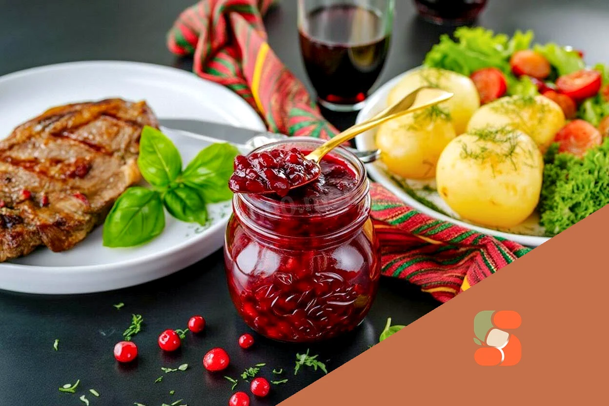 Брусничный соус к мясу на зиму