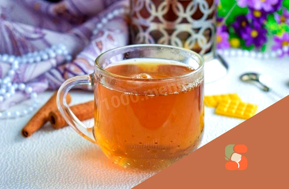 Чай с яблоками и корицей