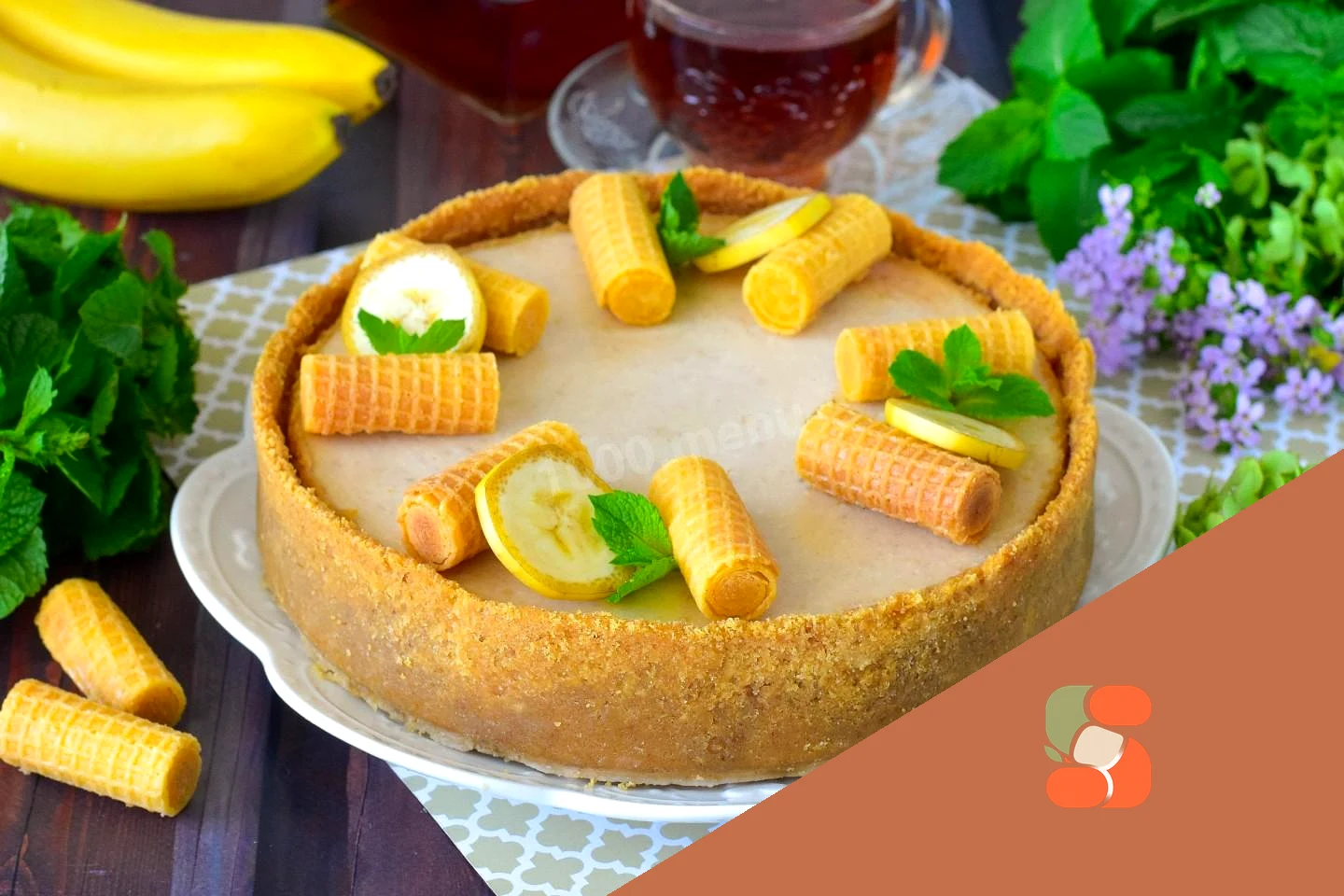 Чізкейк з бананом та сиром