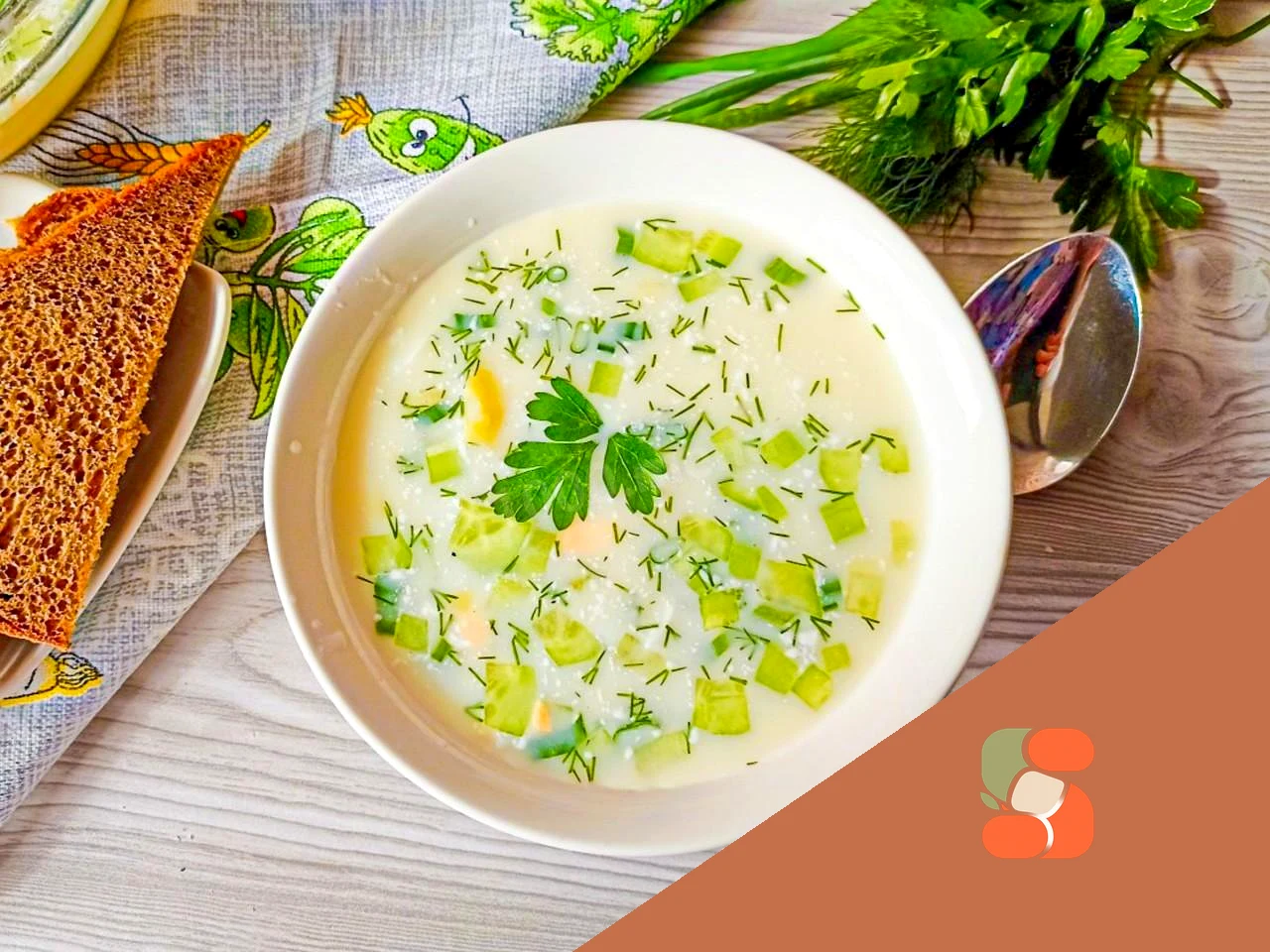 Дієтична окрошка ПП на сироватці