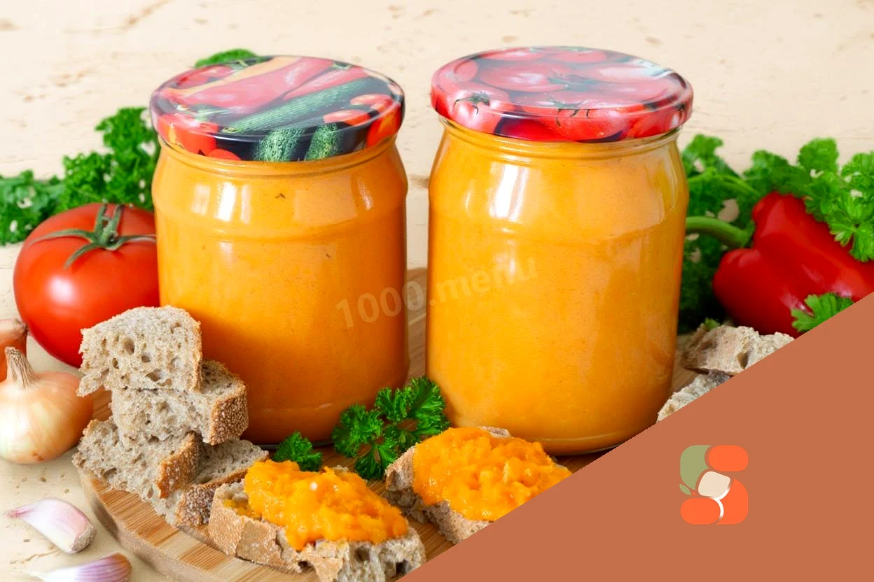 Кабачковая икра с майонезом и томатной пастой на зиму