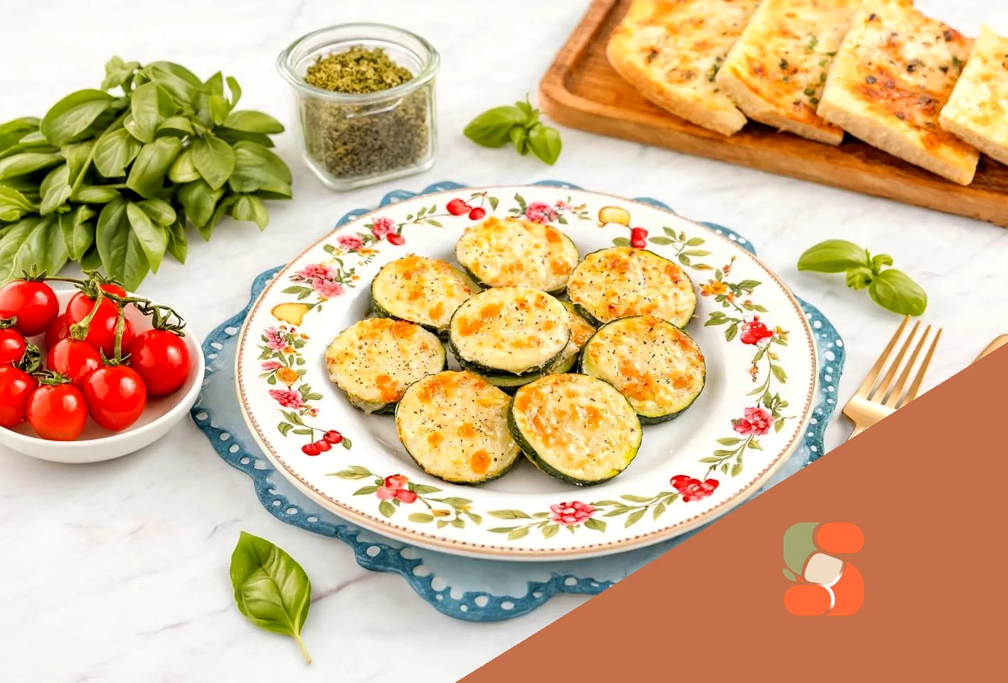 Кабачки с сыром в аэрогриле