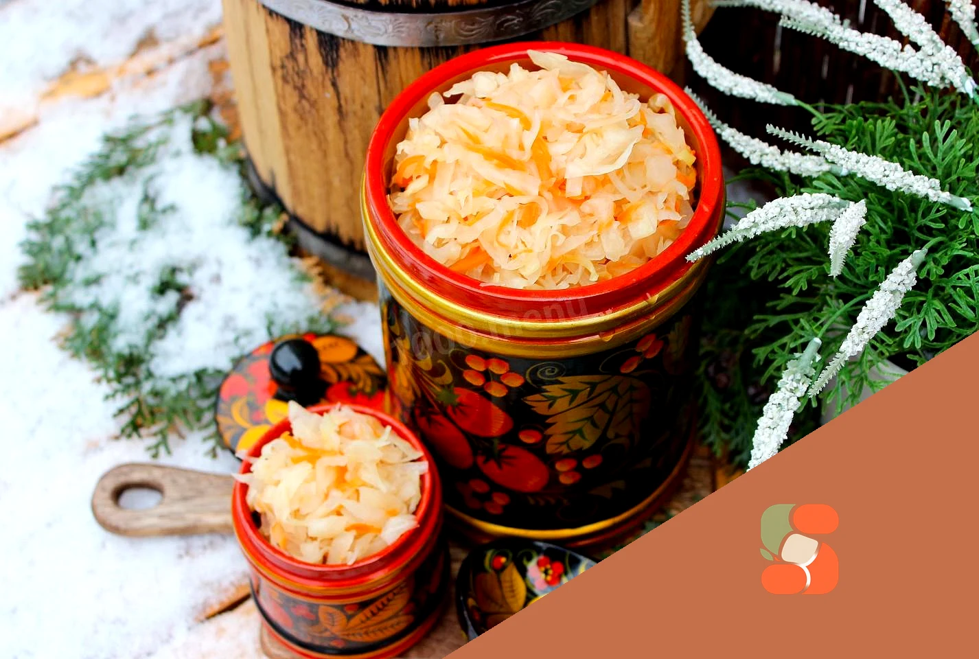 Капуста квашеная в бочке на зиму