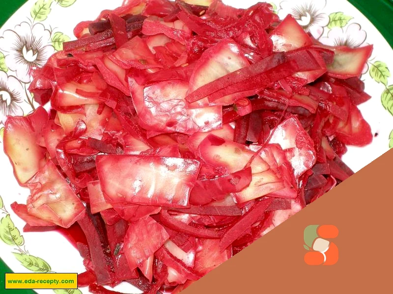 Капуста по корейски со свеклой