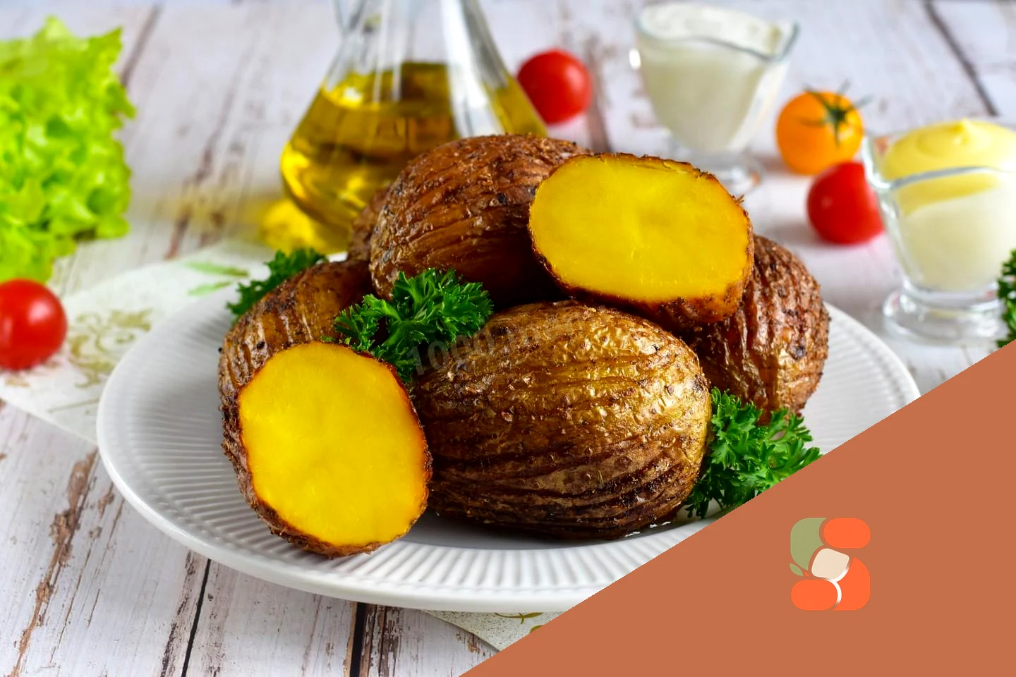 Картопля в шкірці в духовці