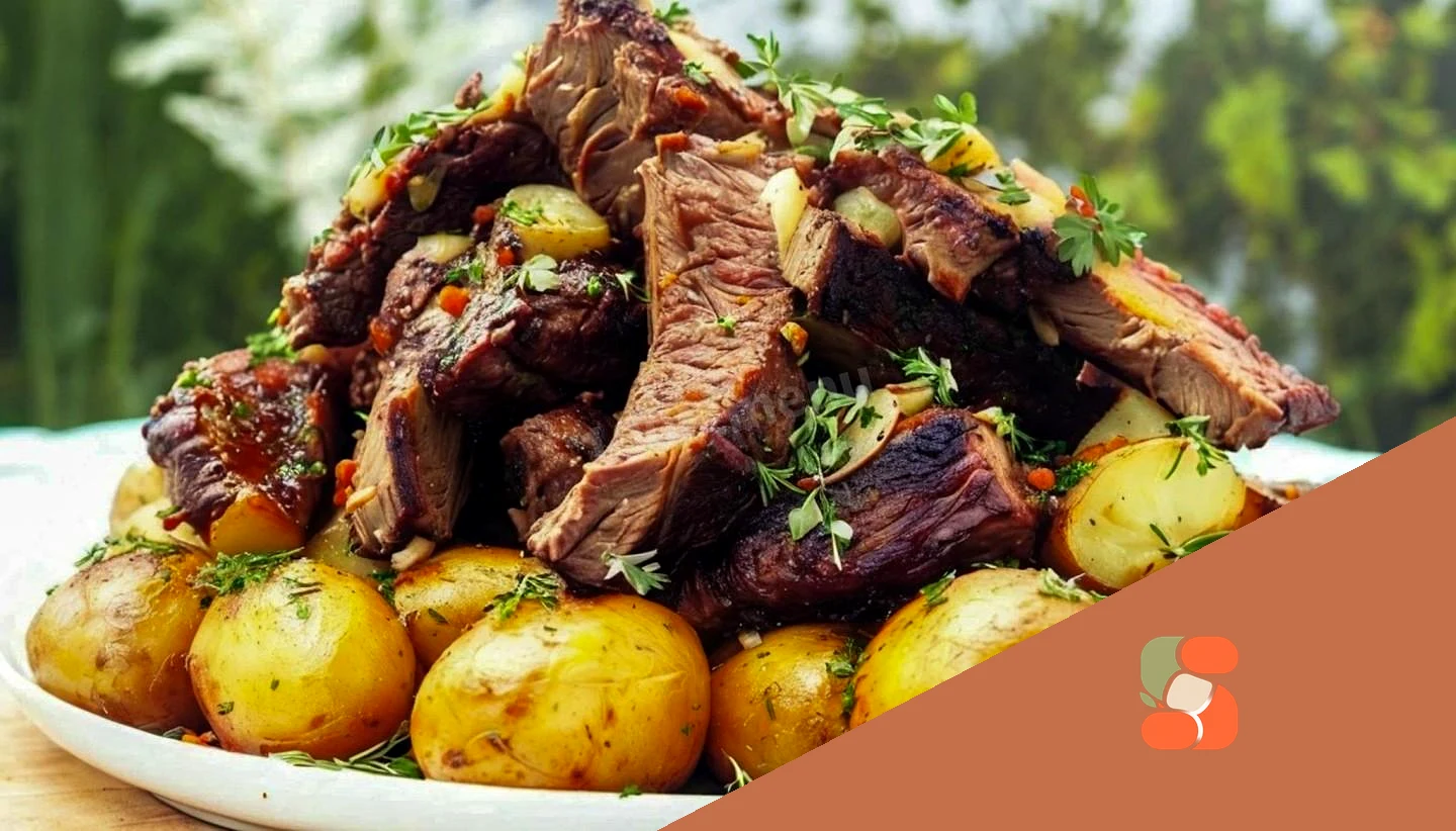 Котел кебаб з яловичих реберець