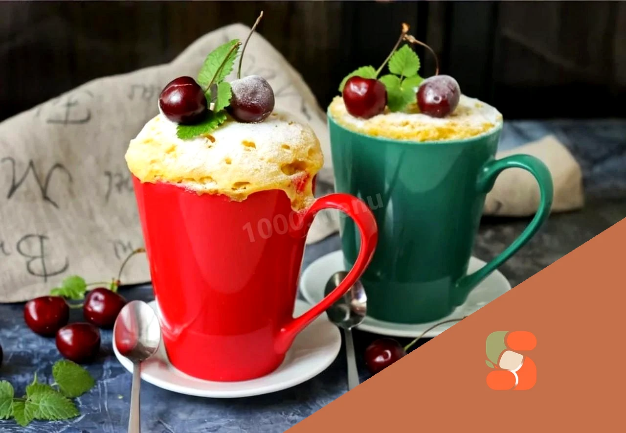 Кекси в мікрохвильовій печі в гуртку без какао