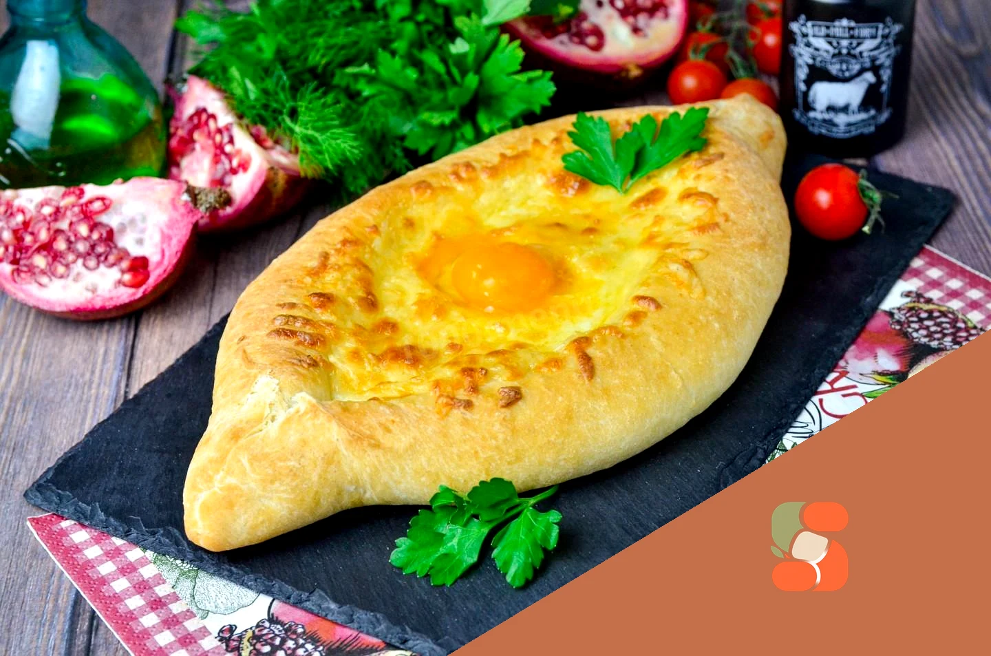 Хачапурі аджарськи з сиром сулугуні в духовці