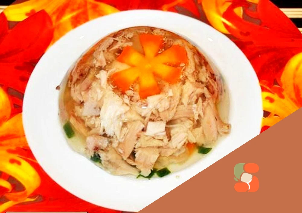 Холодець з ніжок курки без желатину