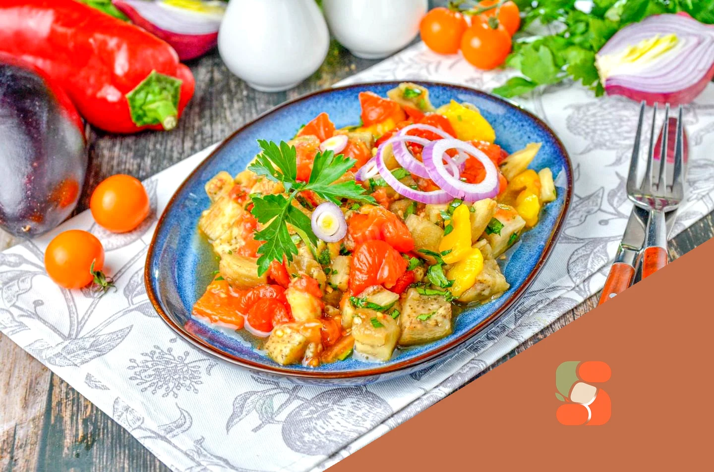 Хоровац армянский салат с печеными овощами