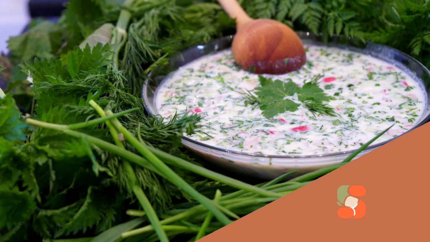 Класична окрошка Сибірською з шинкою