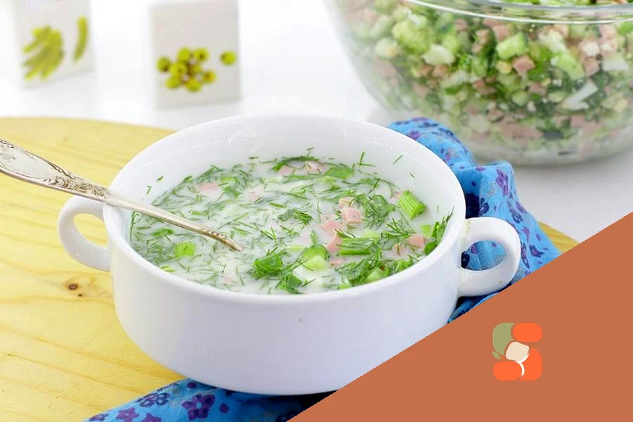 Класична окрошка з оцтом