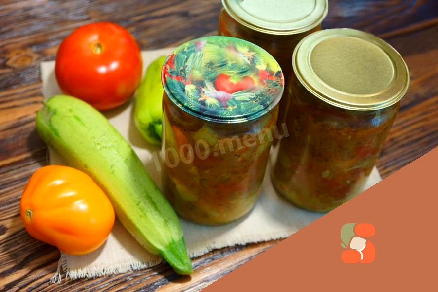 Лечо анкл бенс на зиму с кабачками