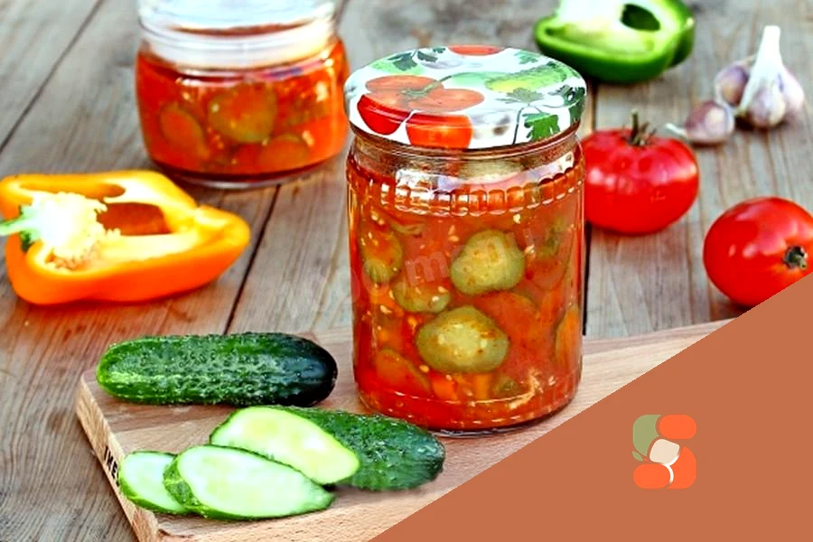 Лечо пальчики оближешь на зиму с огурцами и томатами
