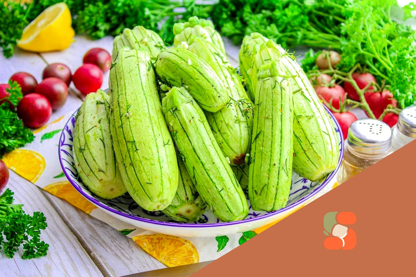 Малосольні кабачки швидкого приготування