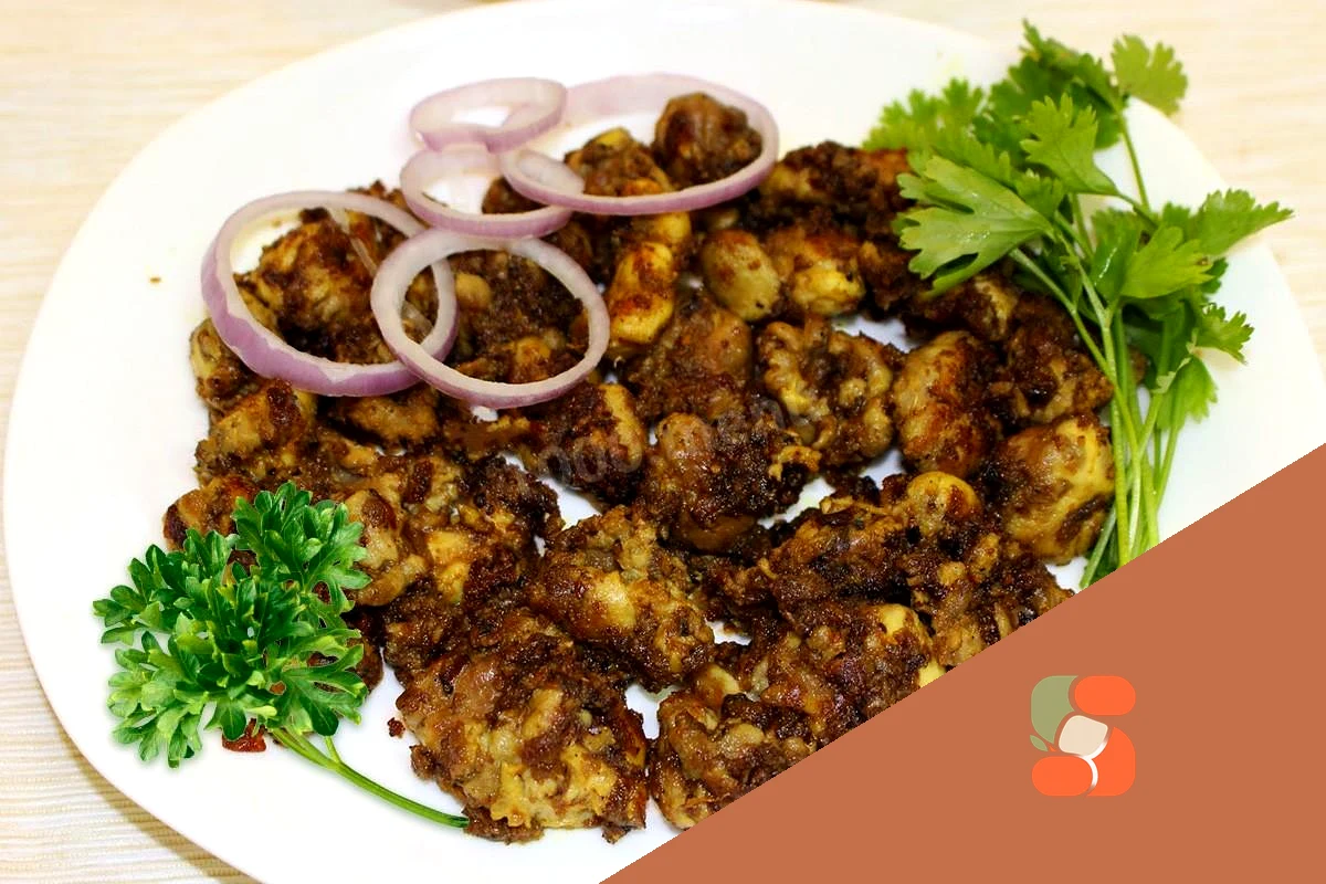 Мізки смажені з цибулею