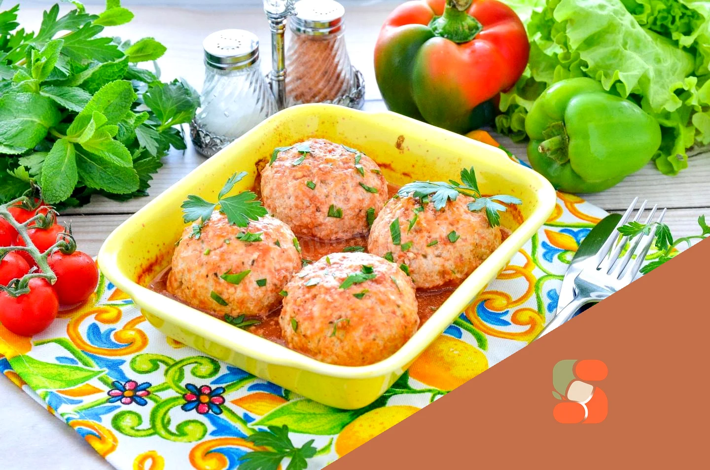 Мітболи в томатному соусі з сиром у духовці