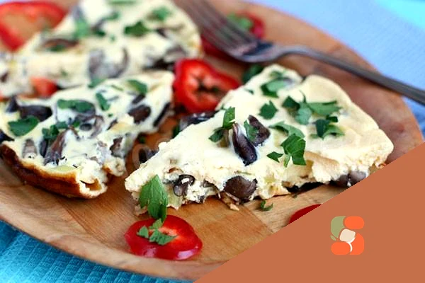 Омлет із опеньками