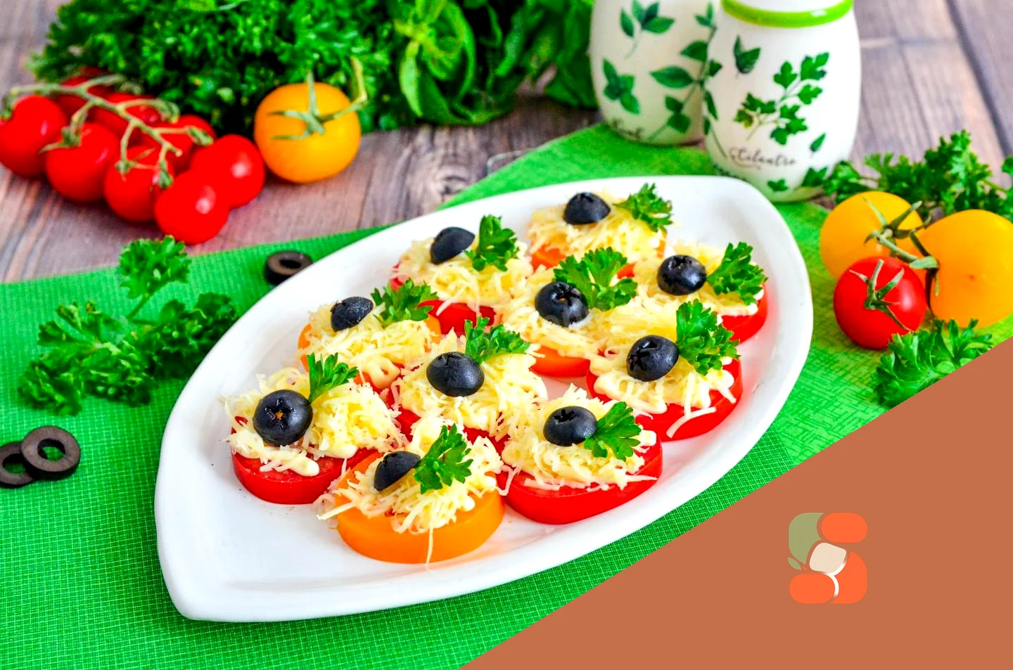 Помідори з часником та майонезом