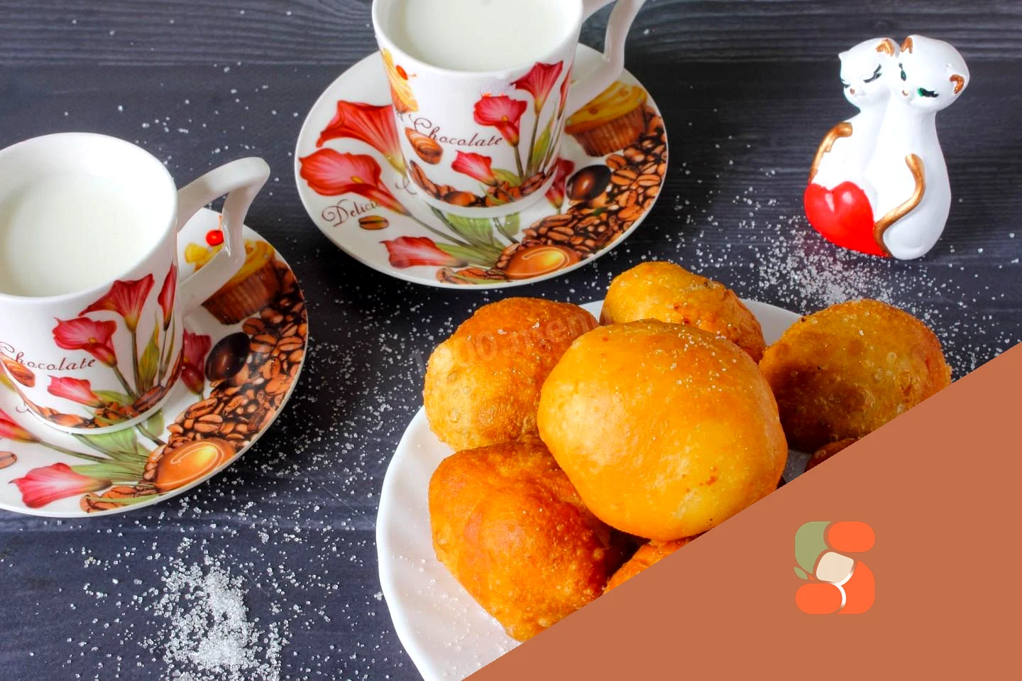 Пончики зі згущеним молоком усередині