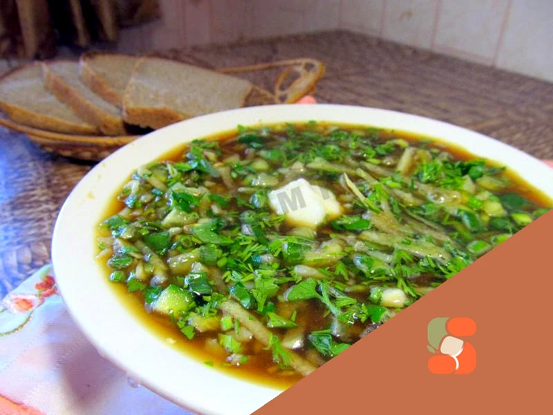 Пісне окрошка на квасі