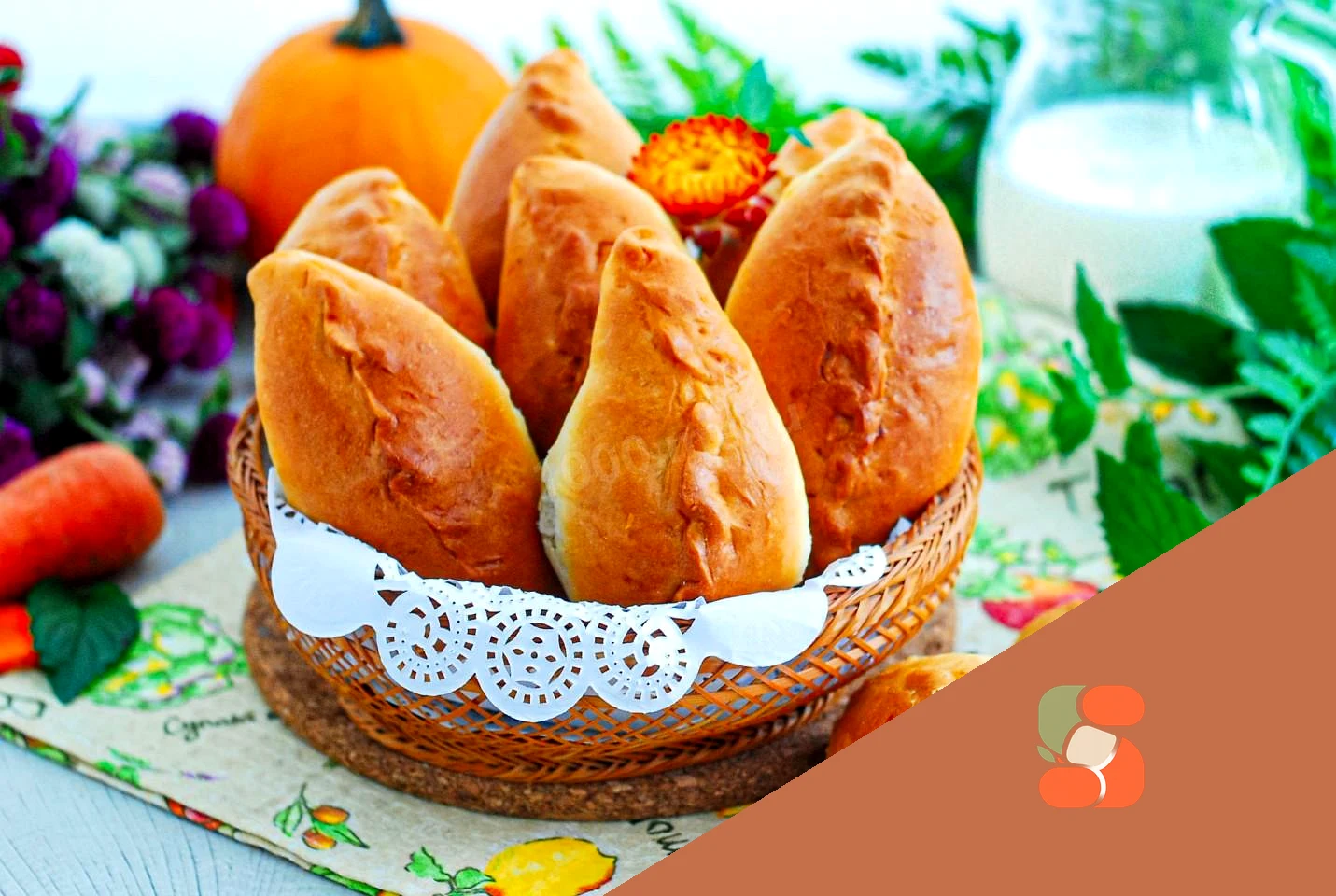 Пирожки с морковью в духовке