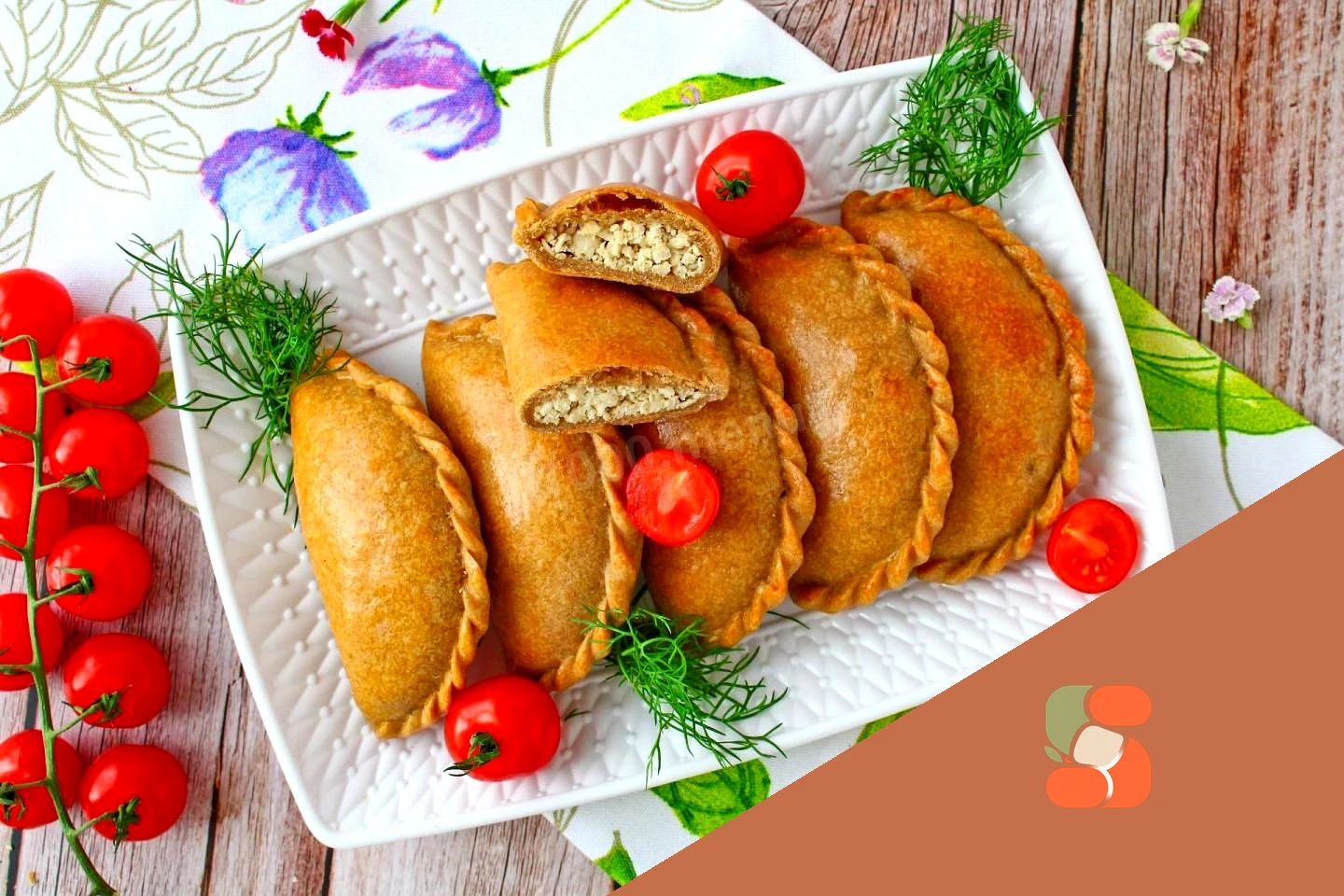 Пирожки из ржаной муки без дрожжей в духовке