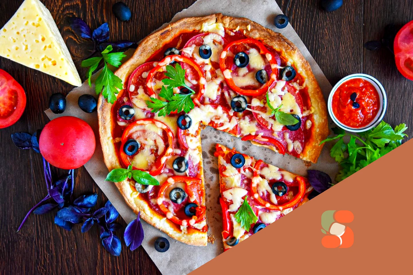 Піца з листкового дріжджового тіста в духовці класична