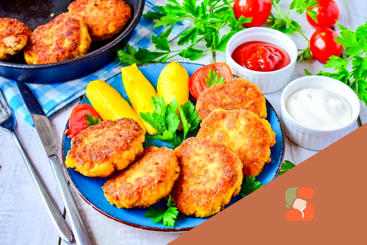 Рибні котлети з фаршу тріски на сковороді