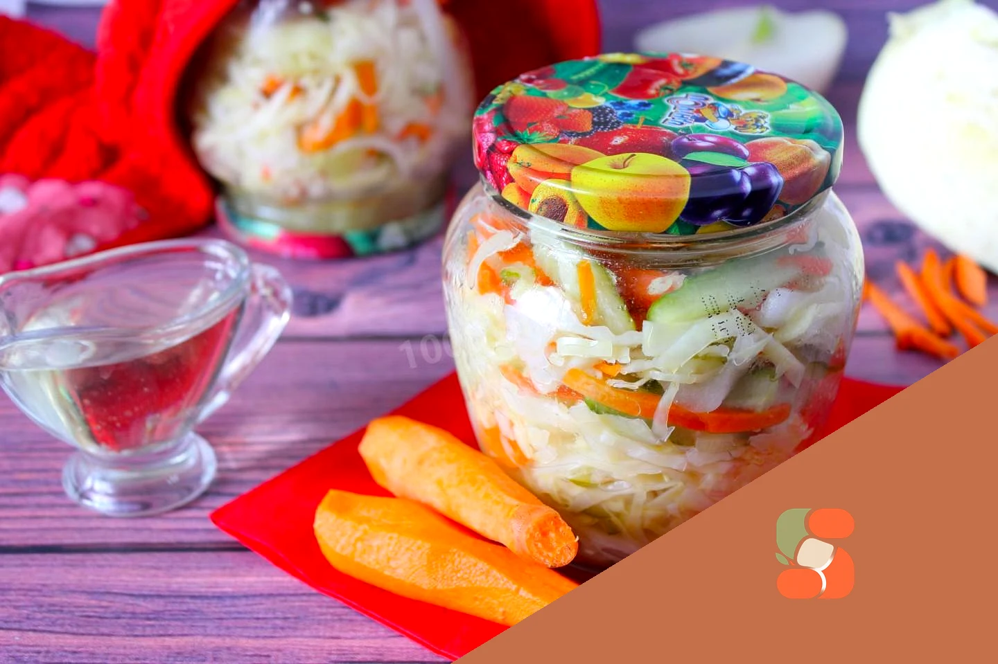 Салат капуста с огурцами на зиму