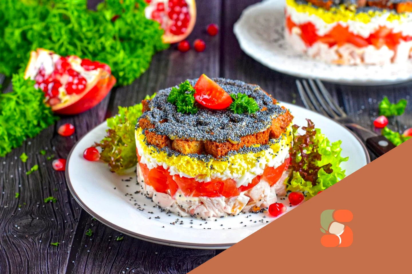 Салат курица под кайфом с маком