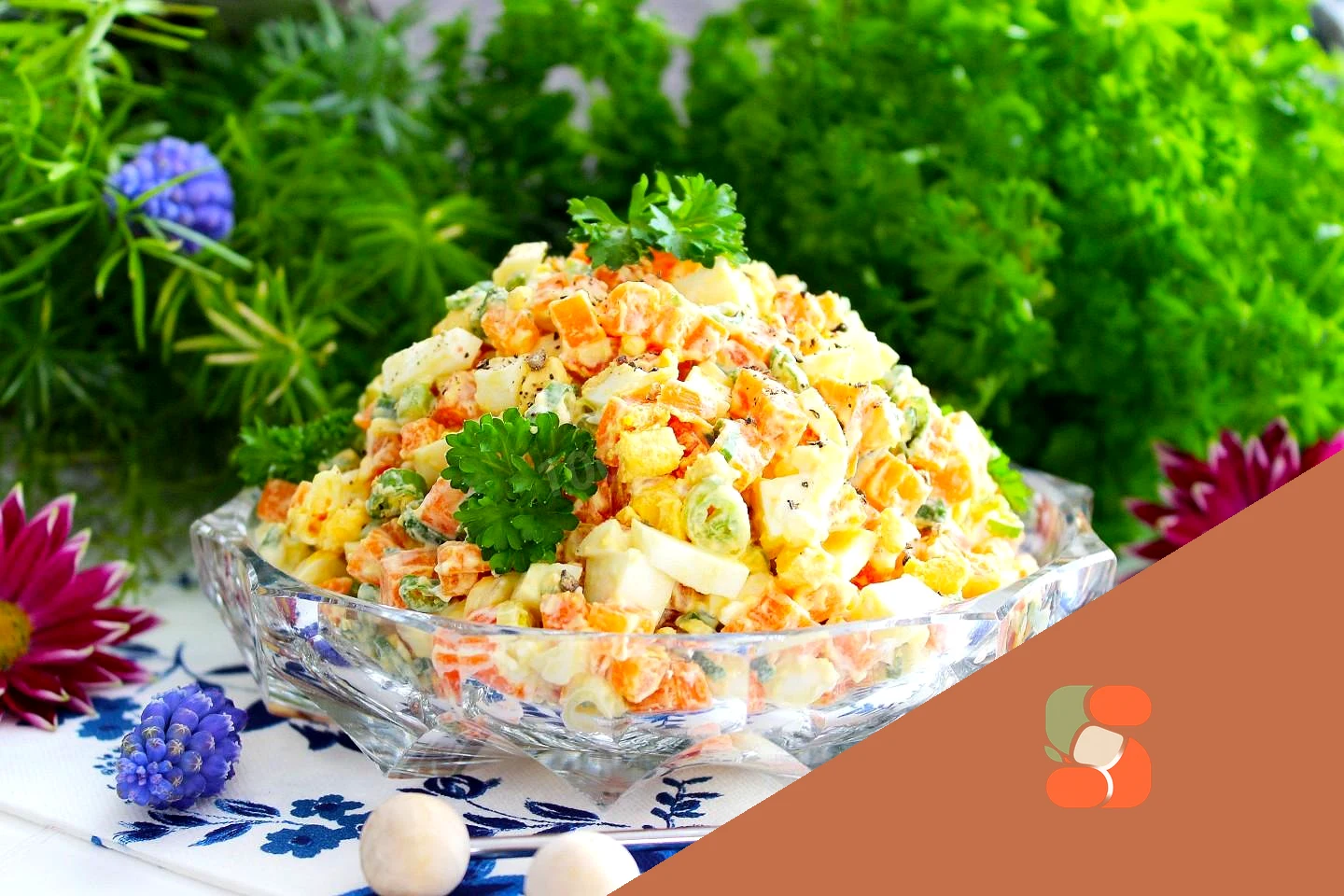 Салат яйца морковь лук