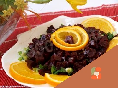 Салат из свеклы с апельсиновой заправкой