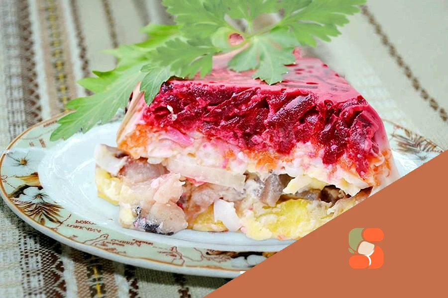 Сельдь под шубой классическая с желатином