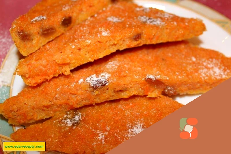 Сладкая морковная запеканка с манкой