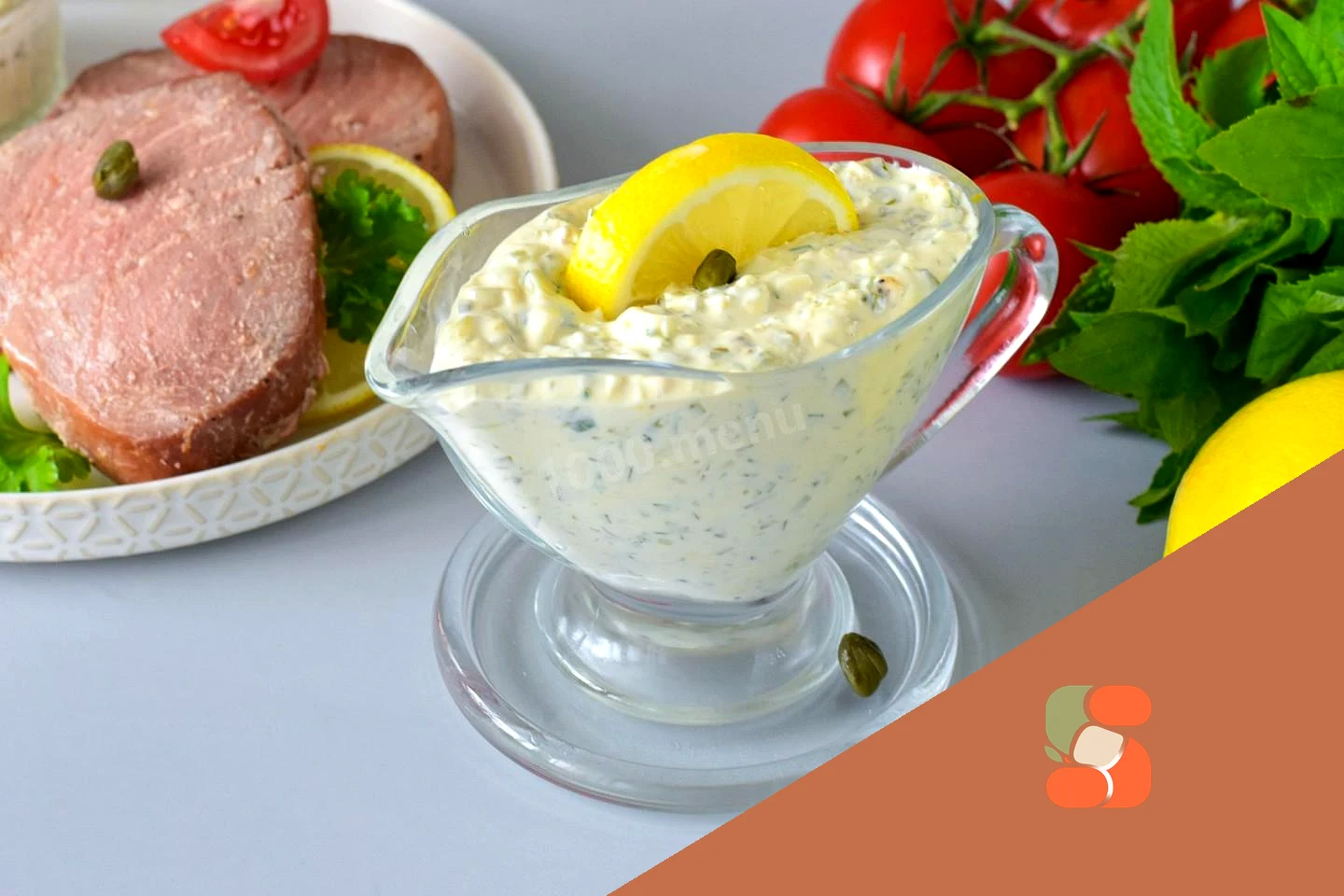 Соус Тартар с майонезом и солеными огурцами