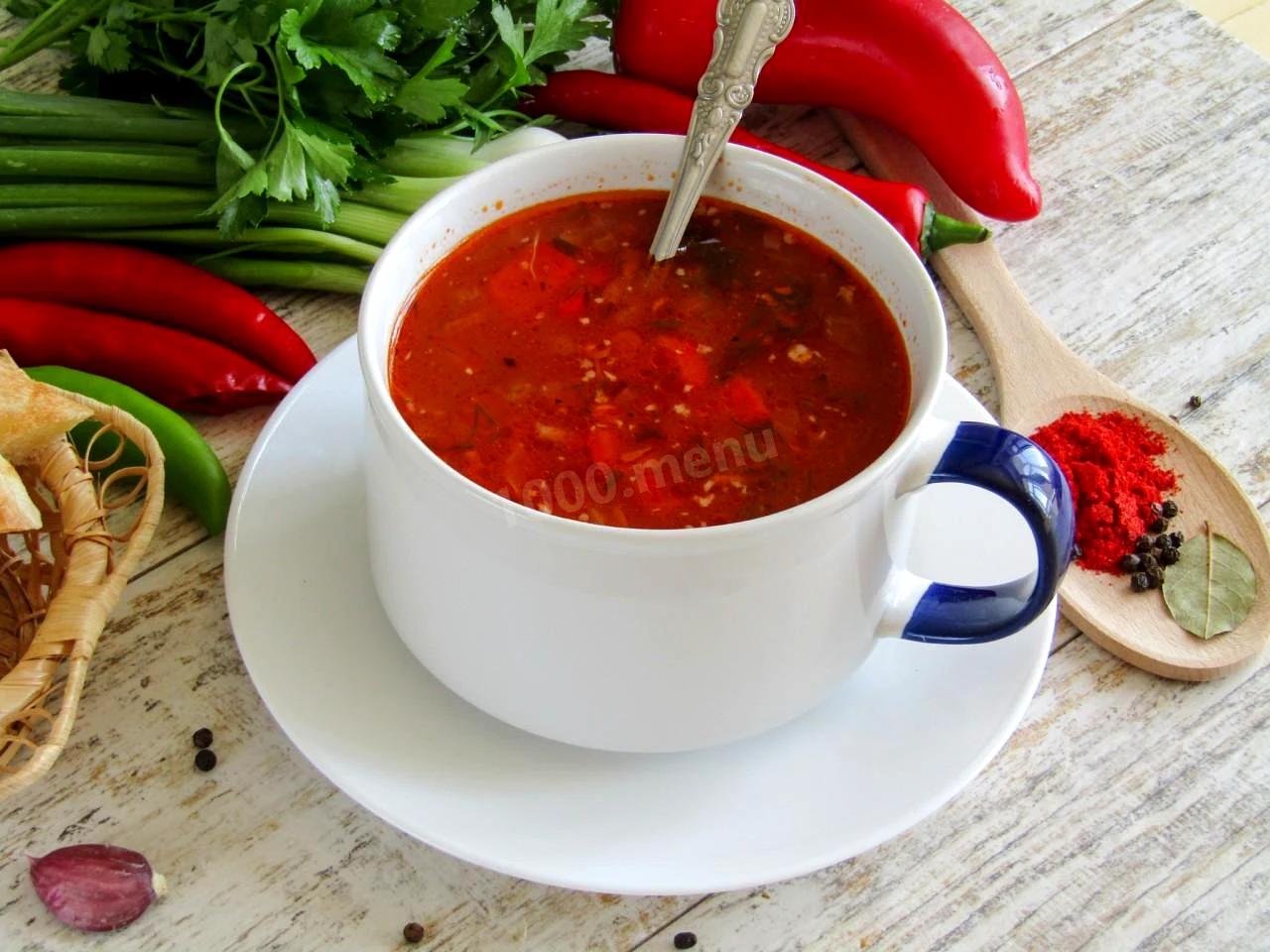 Суп харчо з баранини класичний з рисом по грузинськи