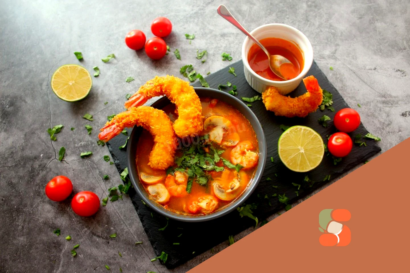 Суп Том ям кунг з тайським креветками