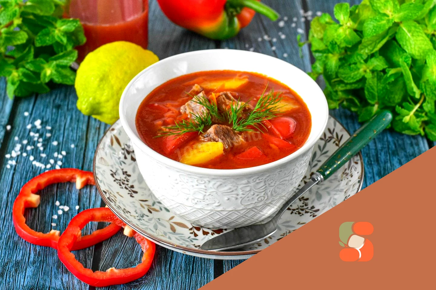 Суп із яловичини на кісточці