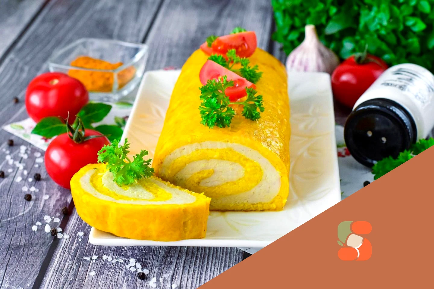 Сирний рулет із начинкою в духовці