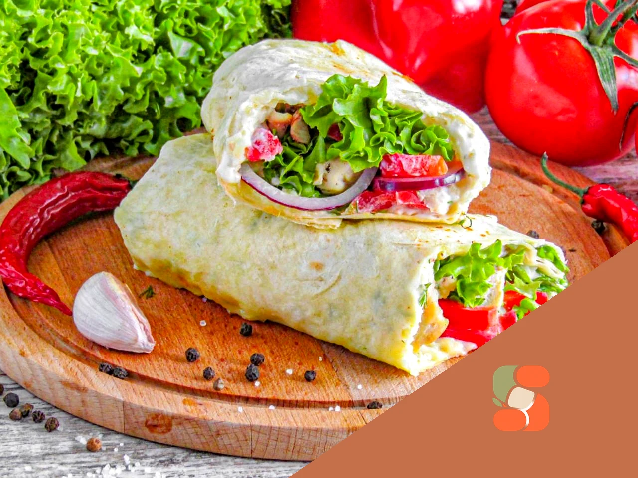 Цезар рол з куркою без майонезу