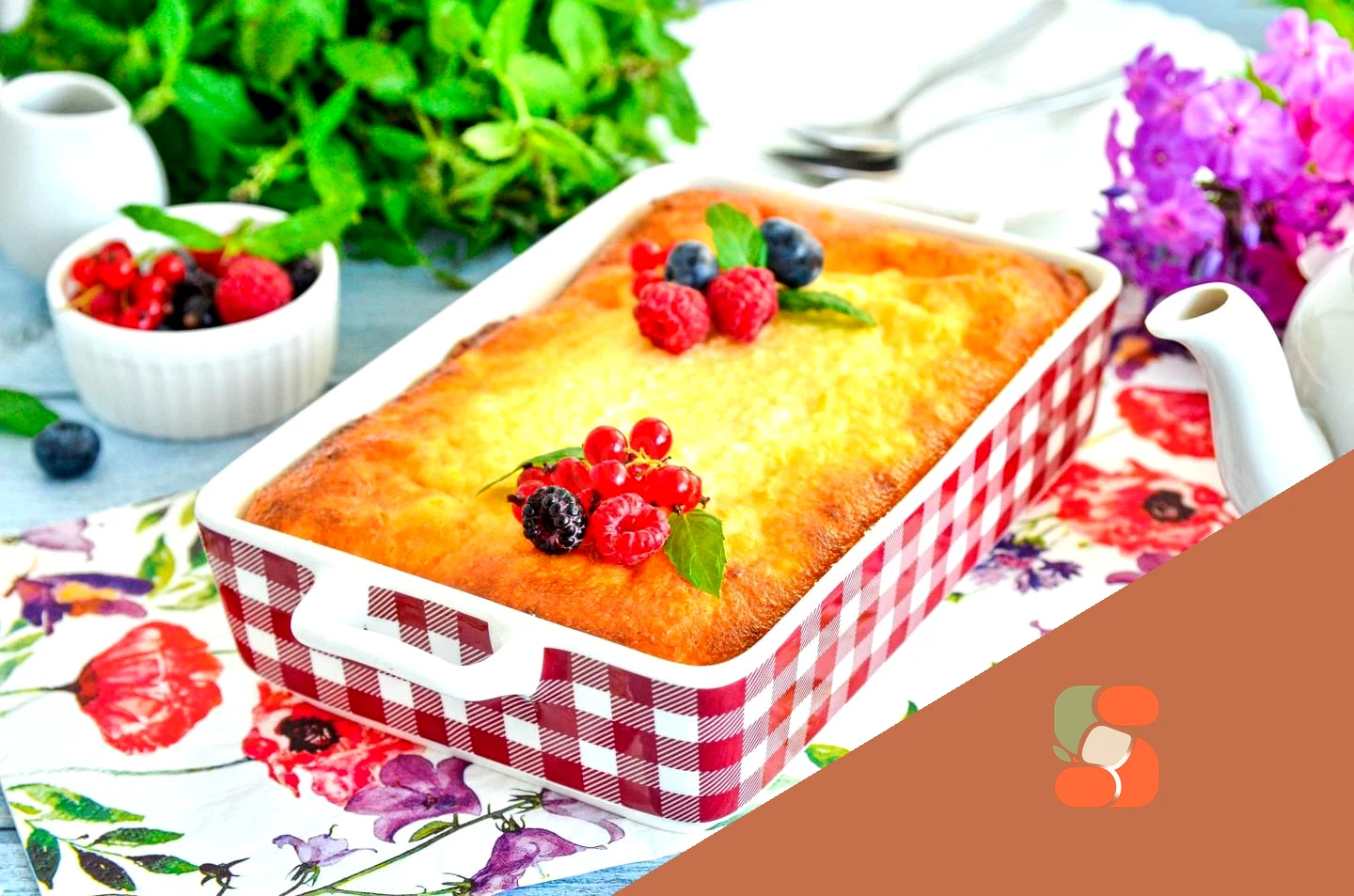 Сирна запіканка в духовці з яйцем і манкою