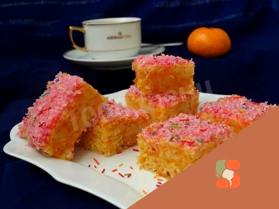 Тыквенный манник с кокосом и лимоном