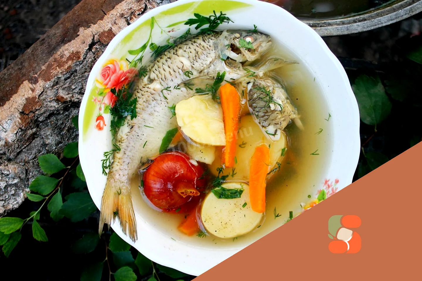 Юшка на багатті в казані