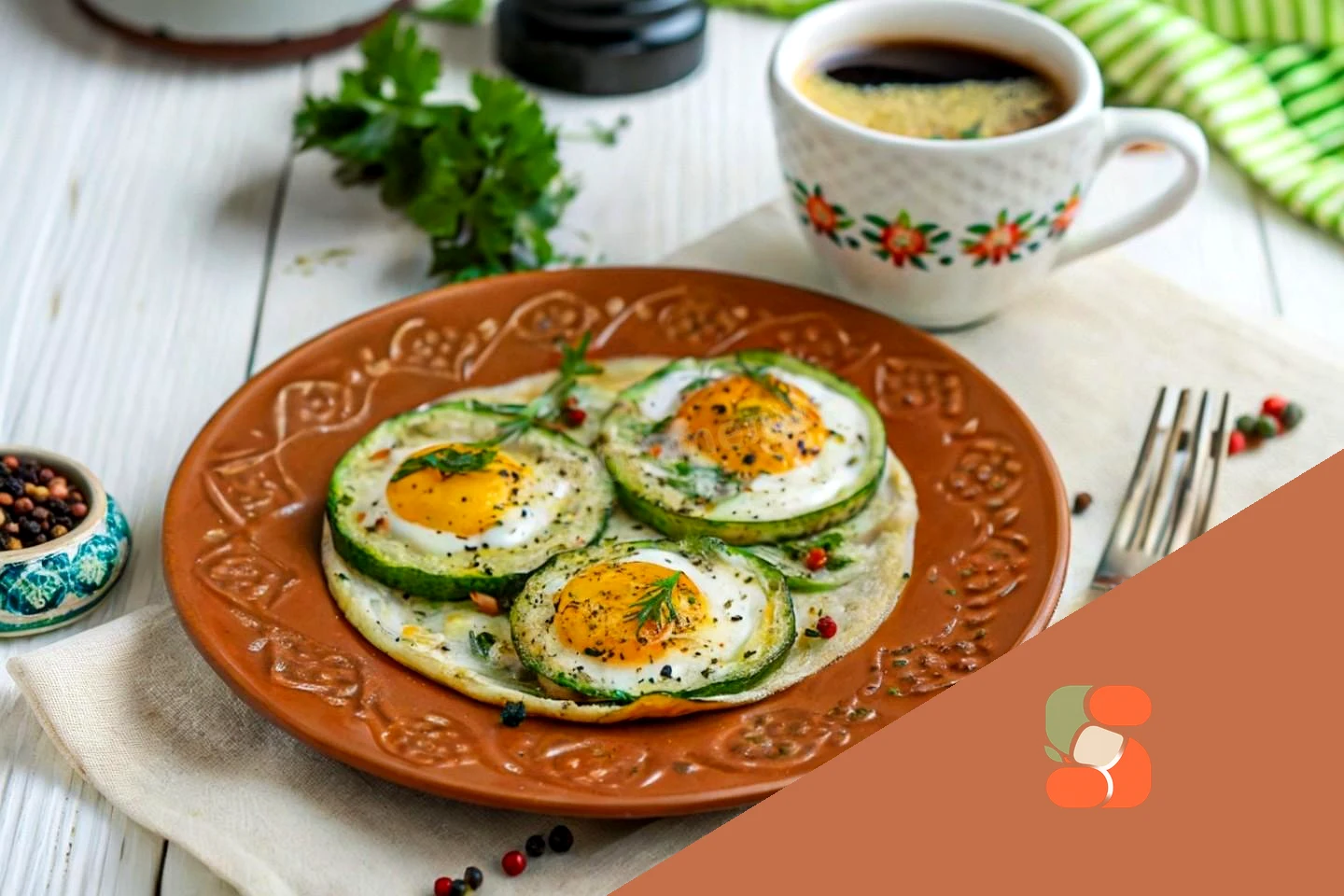 Яєчня яєчня в кільцях кабачка