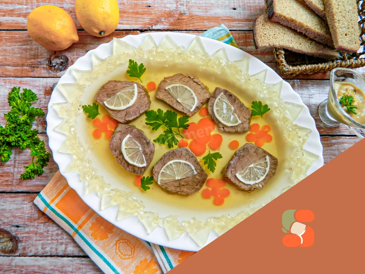 Заливна з яловичини з желатином