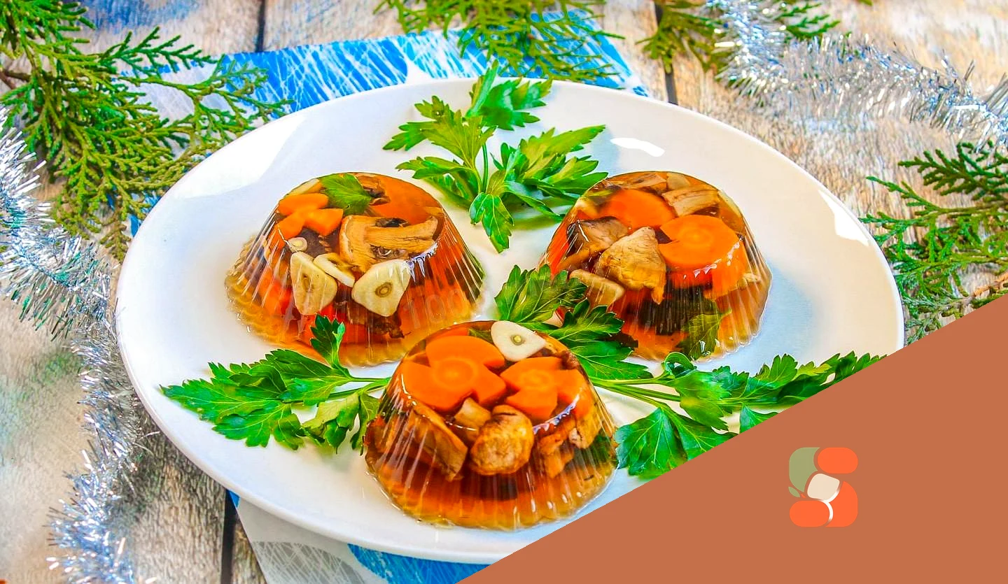 Заливне з грибів на Новий рік