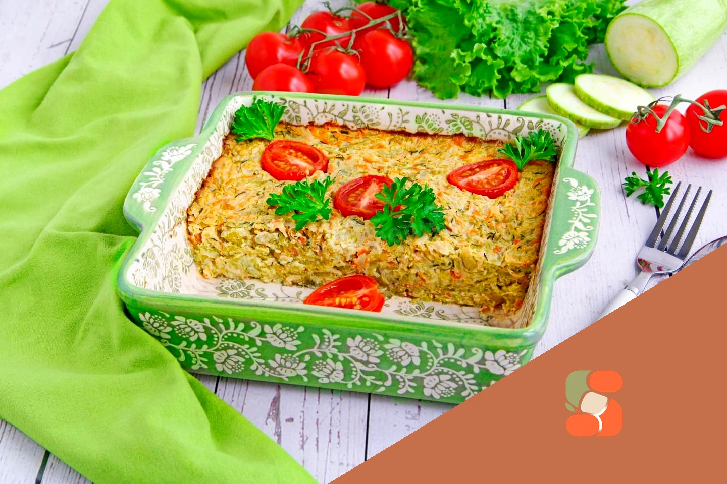 Запіканка овочева з кабачками в духовці