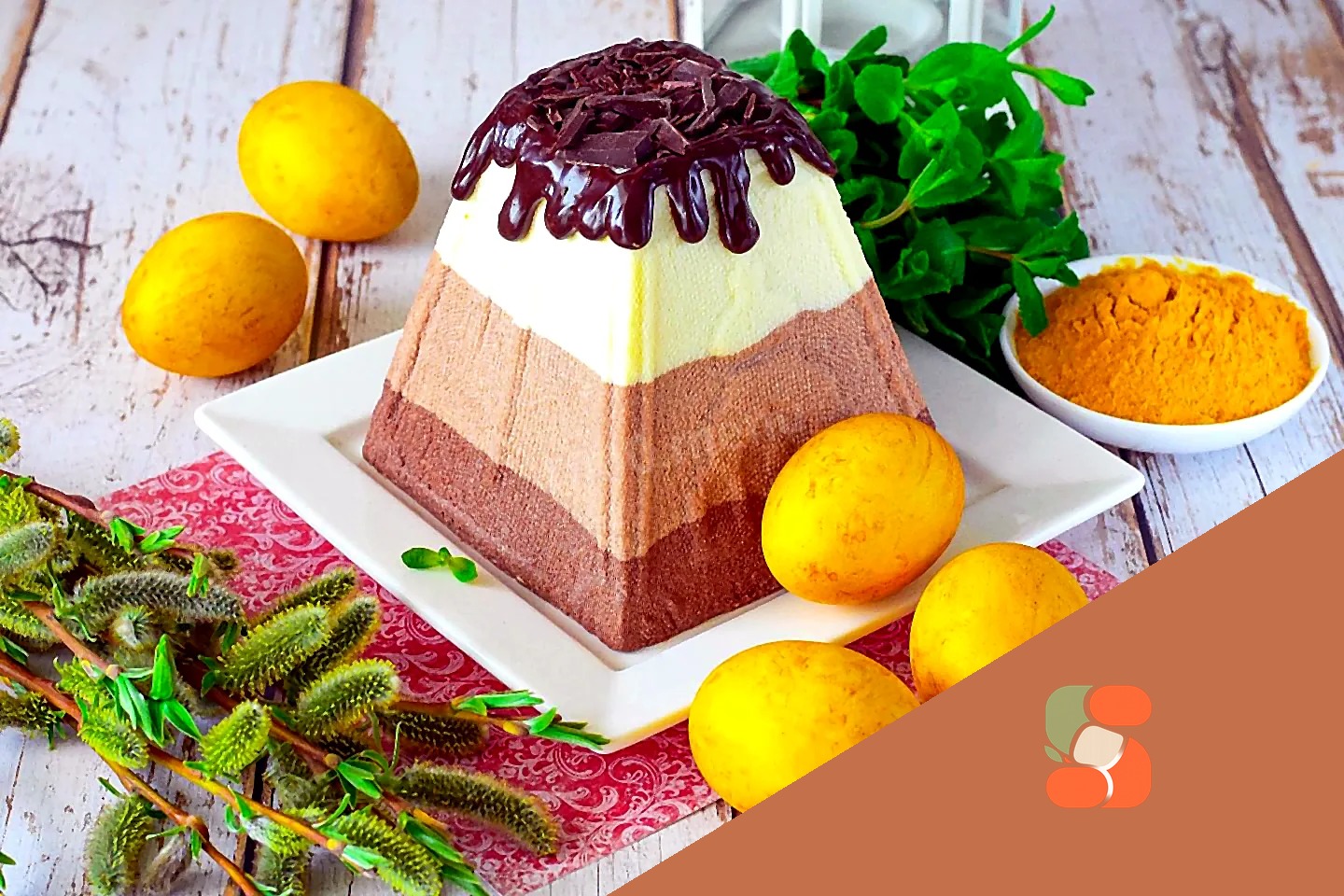 Як пофарбувати яйця куркумою