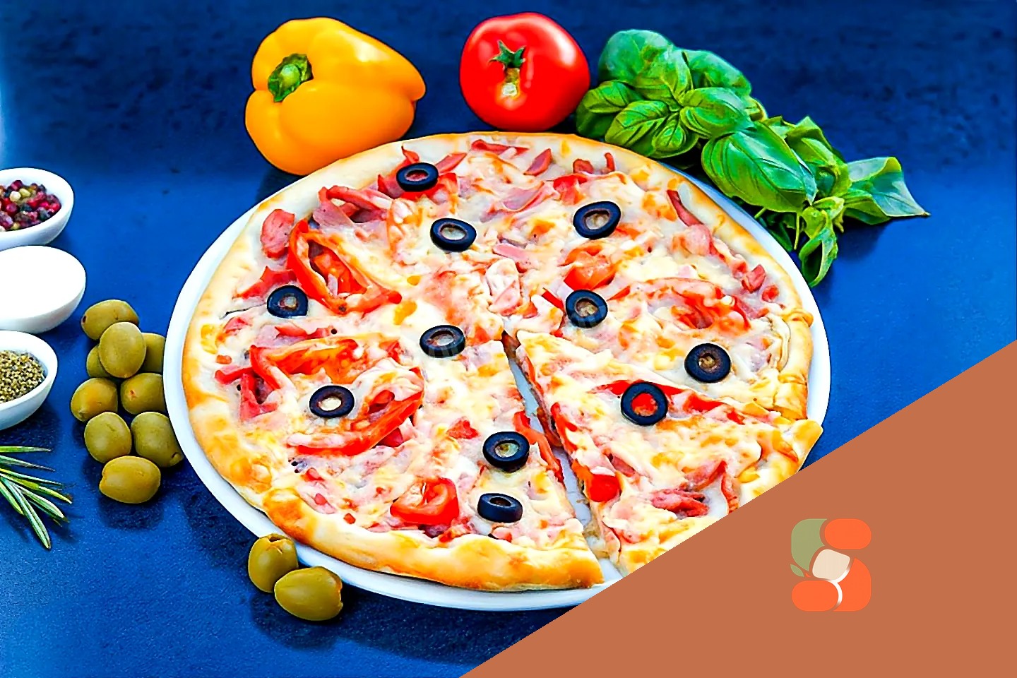 Домашня піца в духовці з ковбасою